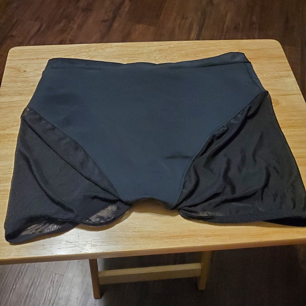 Black Sheer Shorts Polewear